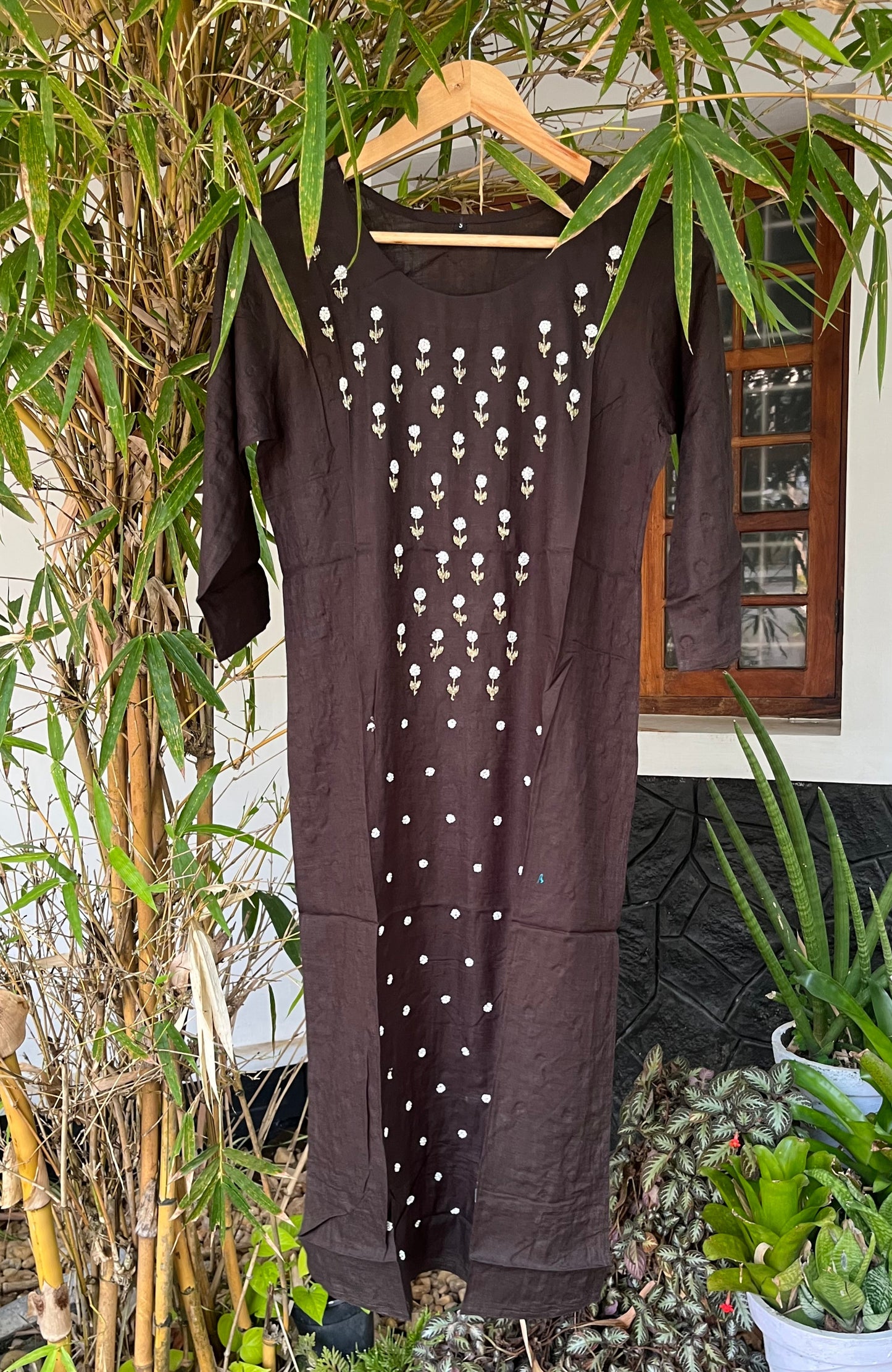 Brown Handwork Kurta - Product Code: DS016