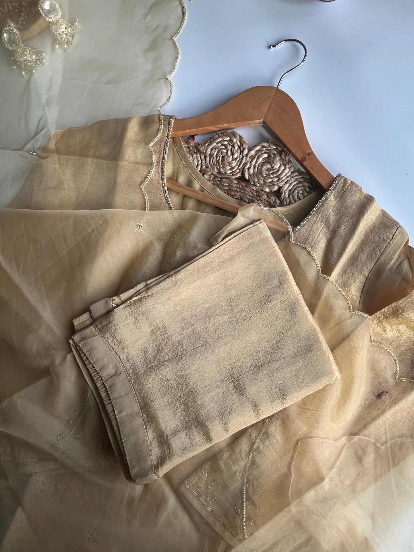 SWARNIKA – YELLOW DOLA SILK KURTI SET
